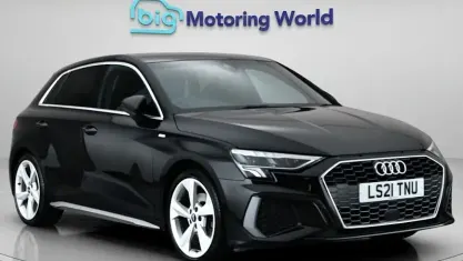 Used Audi A3 Sportback S-Line 150 HP (110 kW) 2021 Black Hatchback