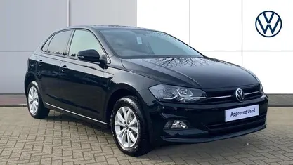Used VW Polo Match 95 HP (69 kW) 2021 Black Hatchback
