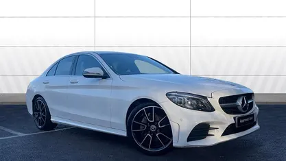 White Used 2019 Mercedes C220 AMG Line Premium Sedan | £16,470 (Fair price)