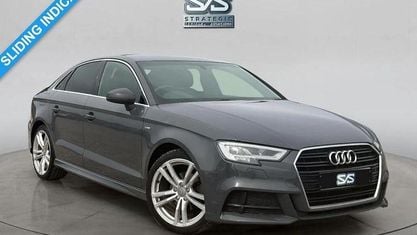 Używany Audi A3 S-Line 150 KM (110 kW) 2018 Szary Sedan/Limuzyna