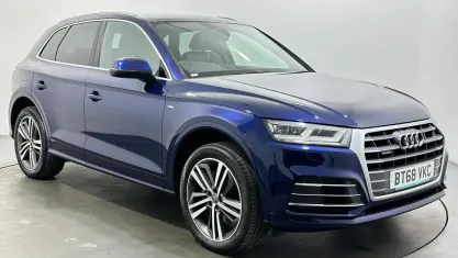 Used Audi Q5 S-Line 190 HP (139 kW) 2018 Blue SUV
