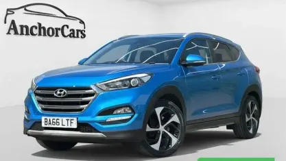 Begagnad Hyundai Tucson Premium 141 HK (103 kW) 2017 Blå SUV