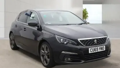 Used Peugeot 308 GT-line 131 HP (96 kW) 2019 Black Hatchback