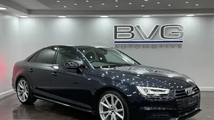 Begagnad Audi A4 Black Edition 190 HK (139 kW) 2018 Blå Sedan