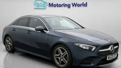 Used Mercedes A200 AMG line 163 HP (119 kW) 2020 Blue Sedan