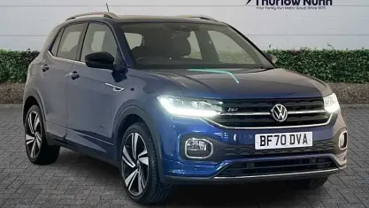 Used VW T-Cross R-line 150 HP (110 kW) 2020 Blue SUV