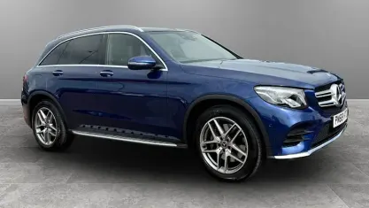 Used Mercedes GLC250 AMG line 204 HP (150 kW) 2018 Blue SUV
