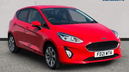 Used Ford Fiesta Trend 75 HP (55 kW) 2021 Red Hatchback