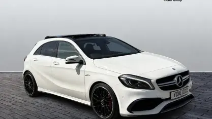 Used Mercedes A45 AMG Premium 381 HP (280 kW) 2018 White Hatchback
