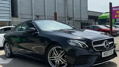Used Mercedes E220 AMG line 194 HP (142 kW) 2017 Black Coupe