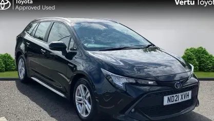 Used Toyota Corolla 184 HP (135 kW) 2021 Eclipse black (metallic paint) Estate