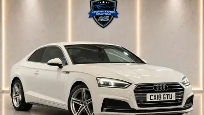 Used Audi A5 S-Line 190 HP (139 kW) 2018 White Coupe