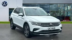 White Used 2021 VW Tiguan Elegance SUV | £22,030 (Fair price)