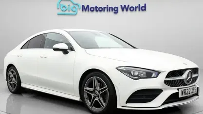 Used Mercedes CLA180 AMG line 136 HP (100 kW) 2022 White Coupe