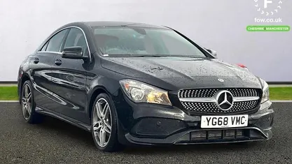 Used Mercedes CLA180 AMG line 122 HP (89 kW) 2018 Black Sedan