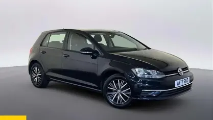 Used VW Golf VII SE 125 HP (91 kW) 2017 Black Hatchback