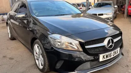 Used Mercedes A180 122 HP (89 kW) 2016 Black Hatchback