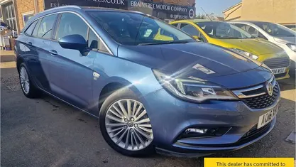Used Vauxhall Astra Elite 150 HP (110 kW) 2016 Blue Estate