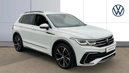 White Used 2022 VW Tiguan R-line SUV | £27,217 (Fair price)