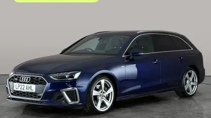 Used Audi A4 S-Line 265 HP (194 kW) 2022 Blue Estate