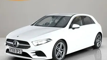 Used Mercedes A200 AMG line 150 HP (110 kW) 2019 White Hatchback