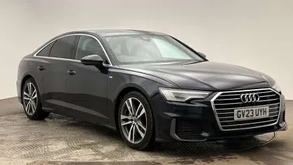 Used Audi A6 S-Line 204 HP (150 kW) 2023 Blue Sedan