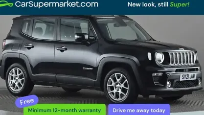 Begagnad Jeep Renegade Longitude 120 HK (88 kW) 2021 Svart SUV