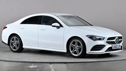 Used Mercedes CLA180 AMG line 136 HP (100 kW) 2022 White Coupe
