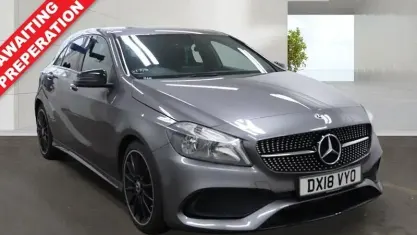 Used Mercedes A200 AMG line 156 HP (114 kW) 2018 Grey Hatchback