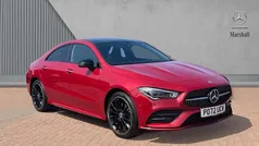 Red Used 2022 Mercedes CLA250e AMG Line Premium Plus Sedan | £27,542 (Fair price)