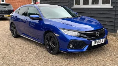 Used Honda Civic Sport Plus 182 HP (133 kW) 2018 Blue Hatchback