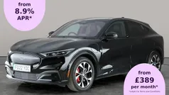 Black Used 2021 Ford Mustang Mach-E Extended Range SUV | £26,396 (Fair price)
