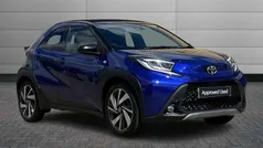 Juniper blue with black Used 2023 Toyota Aygo Hatchback | £14,195 (Fair price)