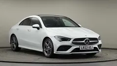 Digital white metallic finish Used 2022 Mercedes CLA250 AMG line Sedan | £29,500 (Fair price)