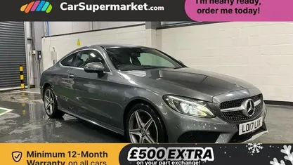 Grey Used 2017 Mercedes C220 AMG line Coupe | £13,997 (Fair price)