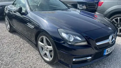 Used Mercedes SLK200 AMG 184 HP (135 kW) 2013 Blue Cabriolet