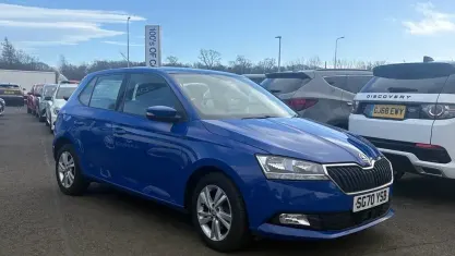 Used Skoda Fabia SE 60 HP (44 kW) 2020 Blue Hatchback
