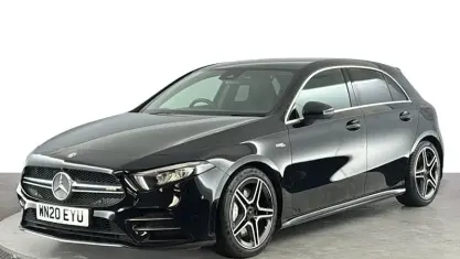 Used Mercedes A35 AMG Executive 306 HP (225 kW) 2020 Black Hatchback