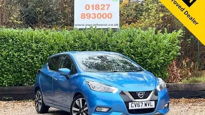 Used Nissan Micra Tekna 90 HP (66 kW) 2018 Blue Hatchback