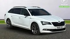 White Used 2019 Skoda Superb SportLine Estate | £19,399 (Fair price)