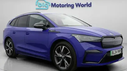 Used Skoda Enyaq iV SportlinePlus 210 kW (286 HP) 2024 Blue SUV