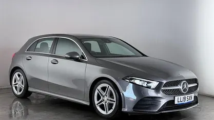 Used Mercedes A200 AMG line 163 HP (119 kW) 2019 Grey Hatchback