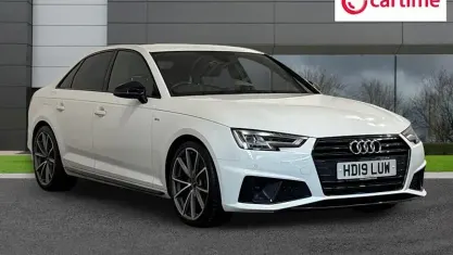 Used Audi A4 Black Edition 150 HP (110 kW) 2019 White Sedan