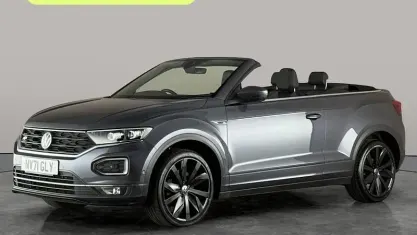Begagnad VW T-Roc Cabriolet R-line 150 HK (110 kW) 2021 Grå Cab