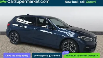 Used BMW 118 Sport Line 136 HP (100 kW) 2021 Blue Hatchback