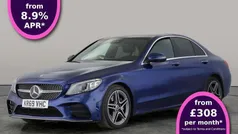 Blue Used 2019 Mercedes C300 AMG line Sedan | £20,351 (Fair price)