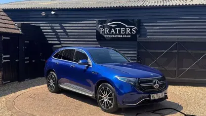Used Mercedes EQC400 AMG line 300 kW (408 HP) 2020 Blue SUV
