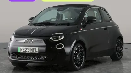 Used Fiat 500e La Prima 86 kW (118 HP) 2023 Black Cabriolet