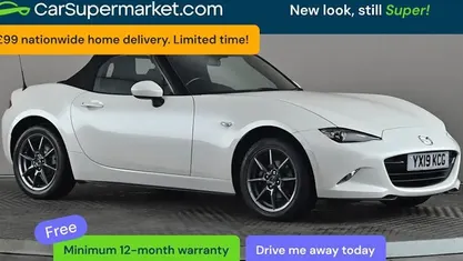 Used Mazda MX5 132 HP (97 kW) 2019 White Cabriolet
