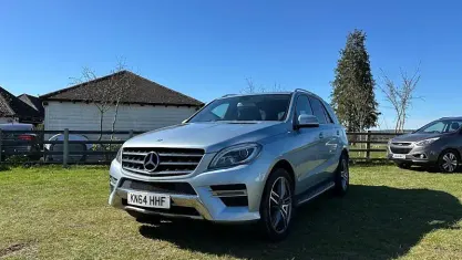 Used Mercedes ML350 AMG line 258 HP (189 kW) 2014 Silver SUV